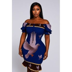 Ankara Fitted Dress For Ladies