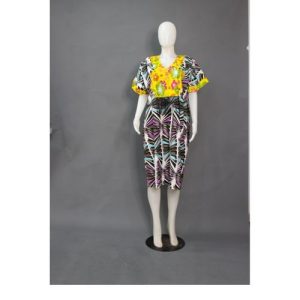 Boltmor Pelumi Ankara Short Gown
