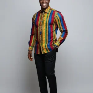 Trousers and shirt. stunning Ankara Men’s Outfit.