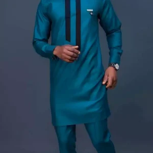 Teal African Suit for Men | Dashiki Men's Clothing